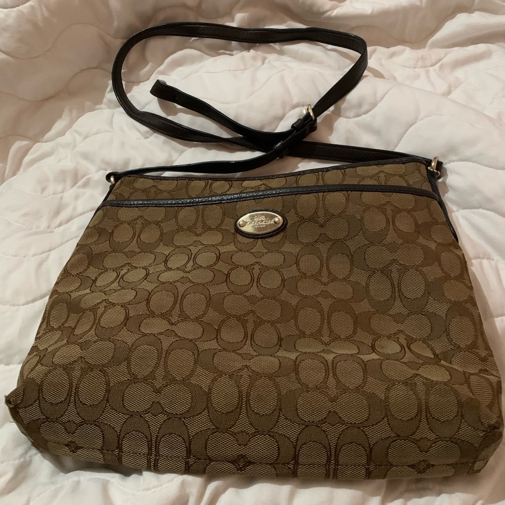 Coach canvas crossbody
